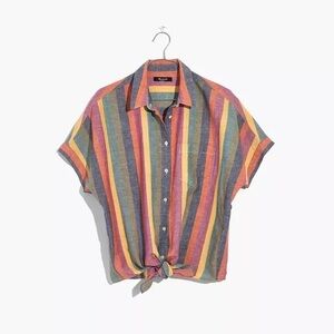 Madewell Multicolor Striped Button Down Shirt